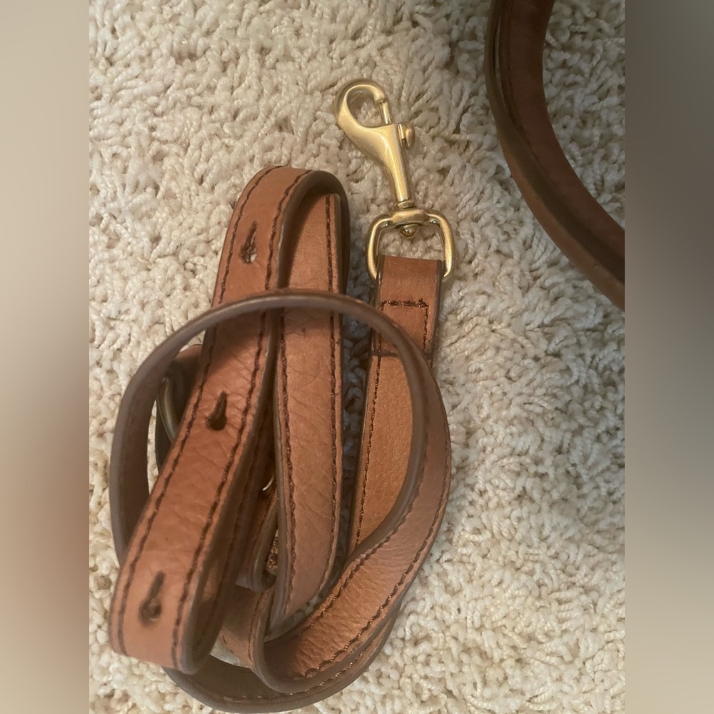 J. Crew Peyton Brown Leather Satchel Hobo Bag - Picture 9 of 10